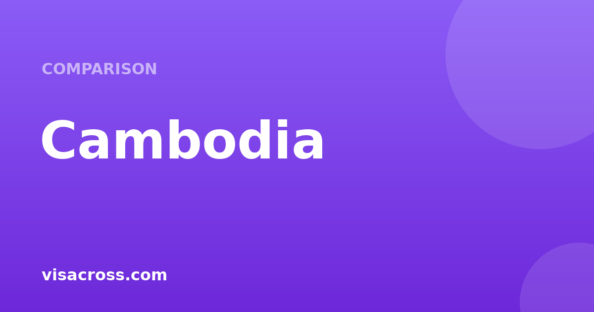 Cambodia Evisa vs Cambodia Voa: Which Visa Should You Choose in 2026?
