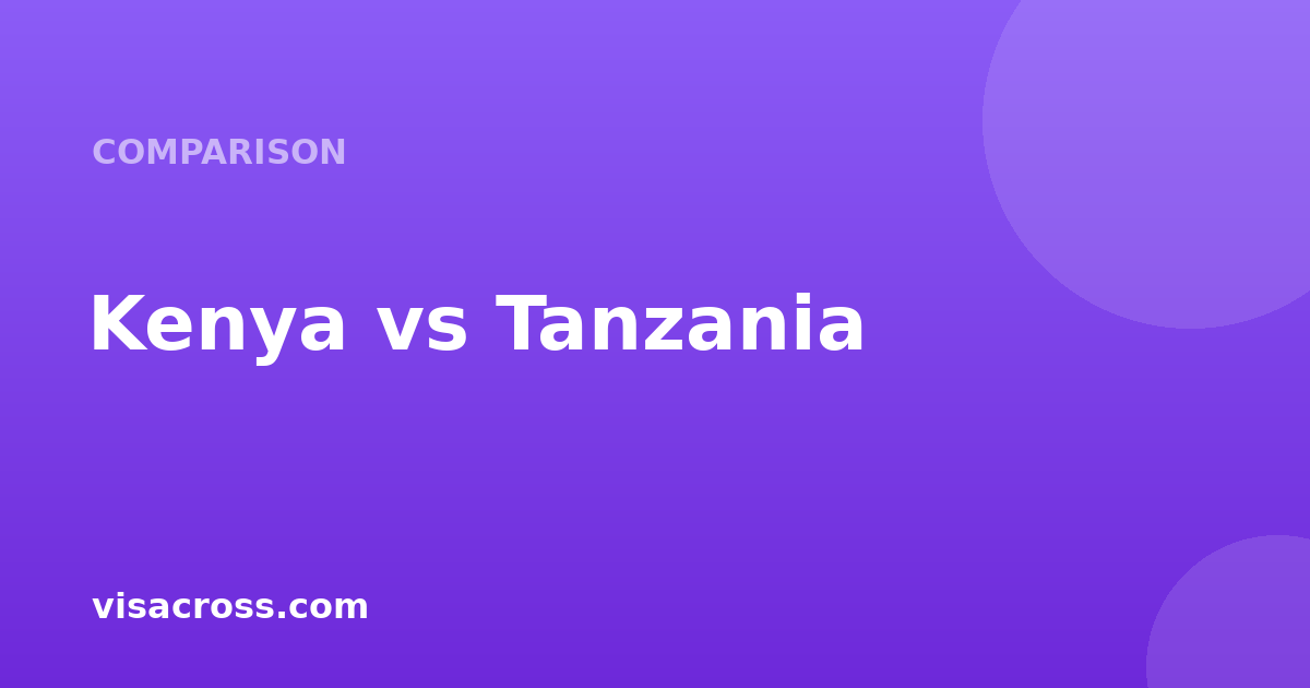 Kenya Passport vs Tanzania Passport: Travel Power Comparison 2026