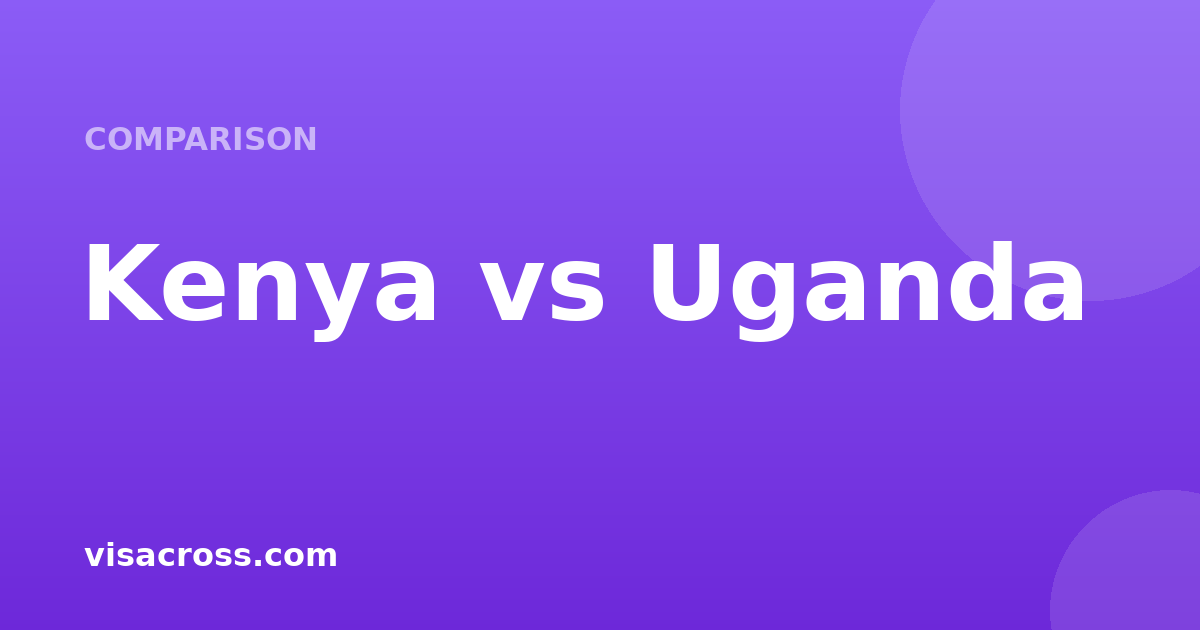 Kenya Pasaportu vs Uganda Pasaportu: Seyahat Gücü Karşılaştırması 2026