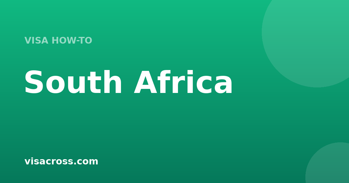 South Africa Work Visa Guide 2026: Destinations, Requirements & Salaries