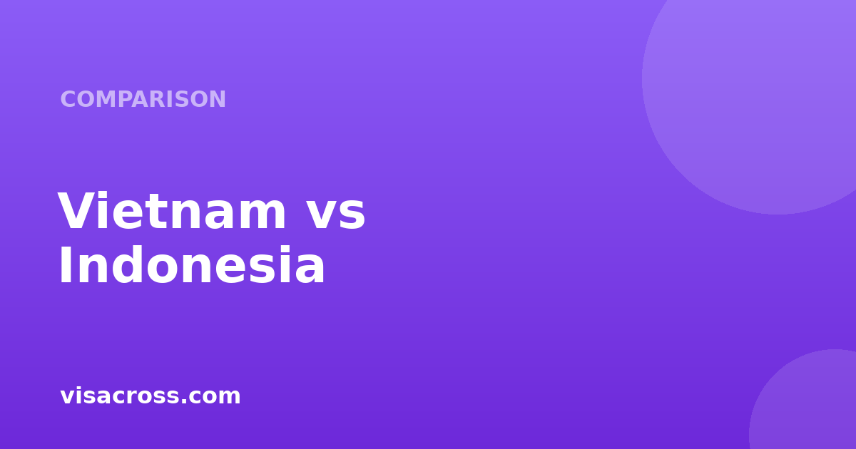 Vietnam Passport vs Indonesia Passport: Travel Power Comparison 2026