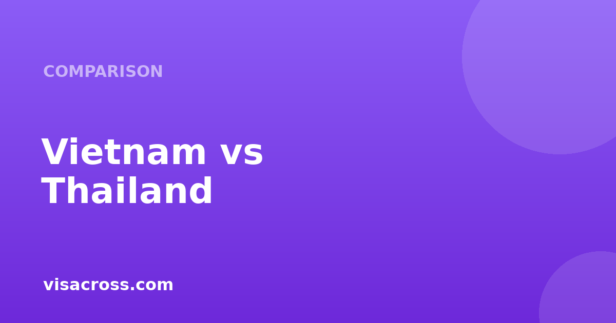 Vietnam Passport vs Thailand Passport: Travel Power Comparison 2026